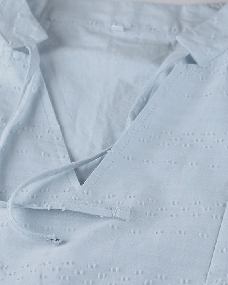 VIANNE | Einfarbiges Taschenkleid