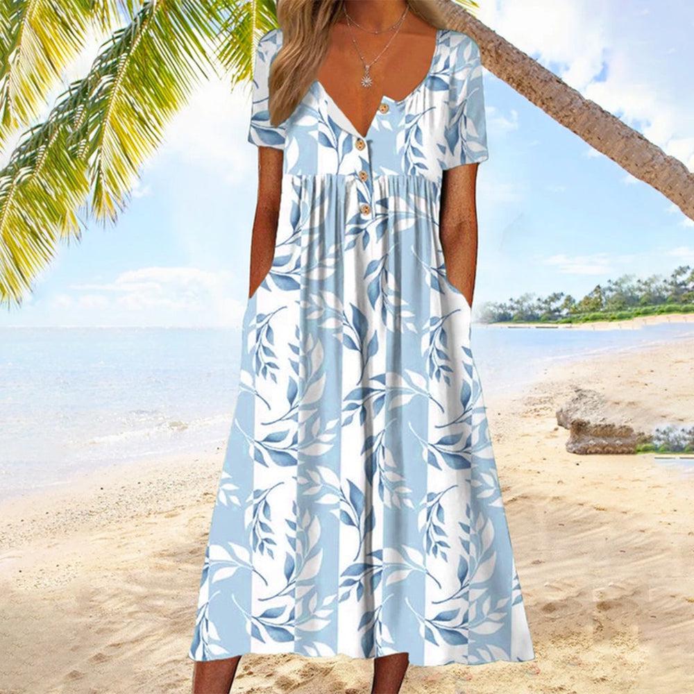 Oceno | Blaues Paradies Kleid