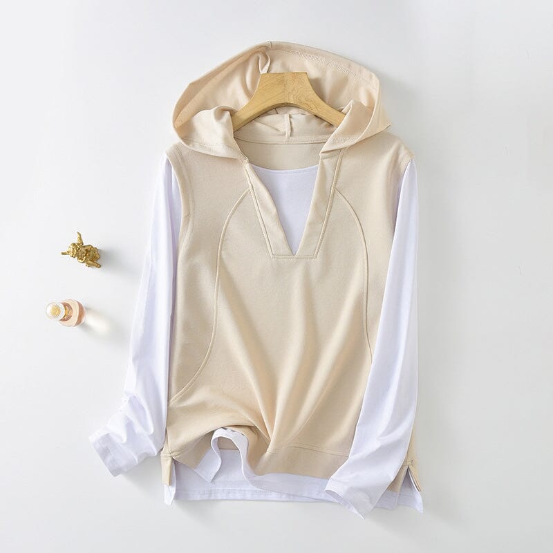 Krissa | Doppellagiges Kapuzenshirt