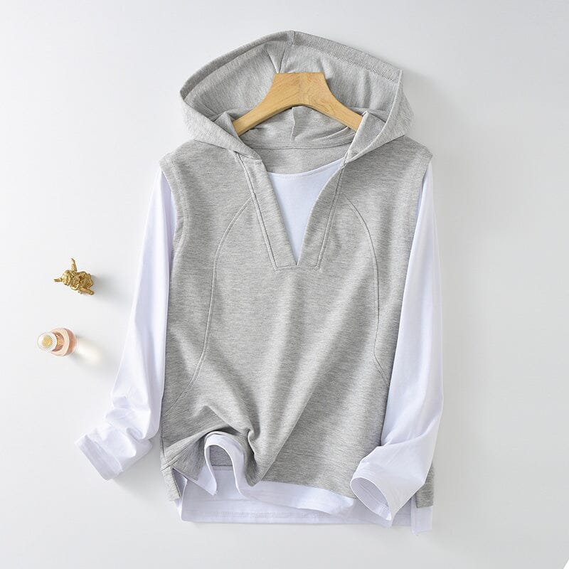 Krissa | Doppellagiges Kapuzenshirt