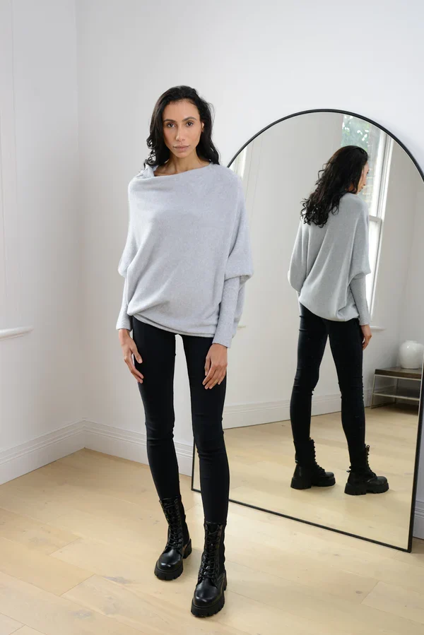 Mariemi | Asymmetrisch Drapierter Pullover