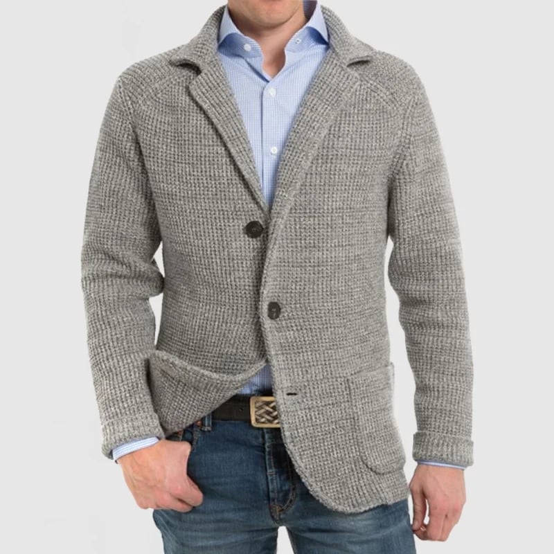 Aljur | Herren Jacke mit elegantem Revers und langen Ärmeln