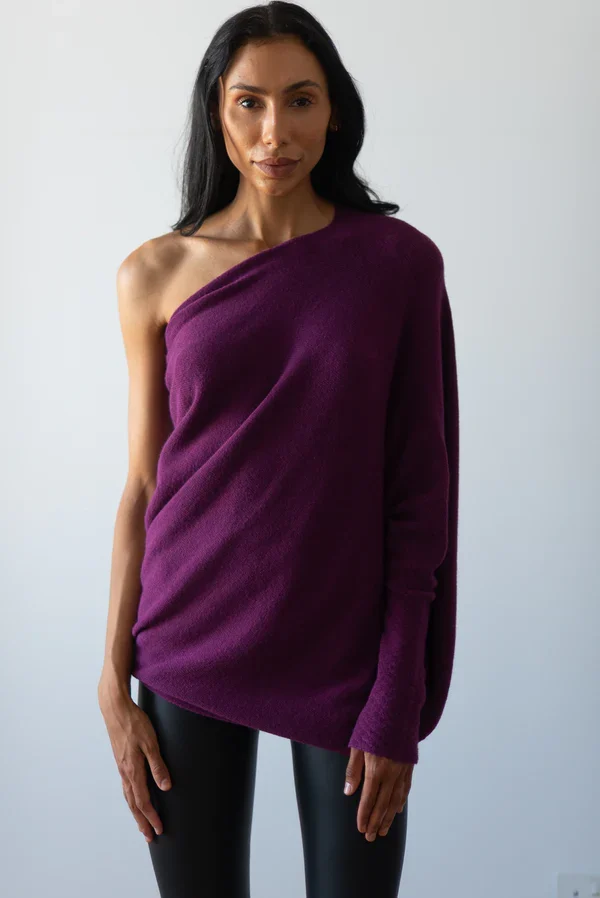 Mariemi | Asymmetrisch Drapierter Pullover