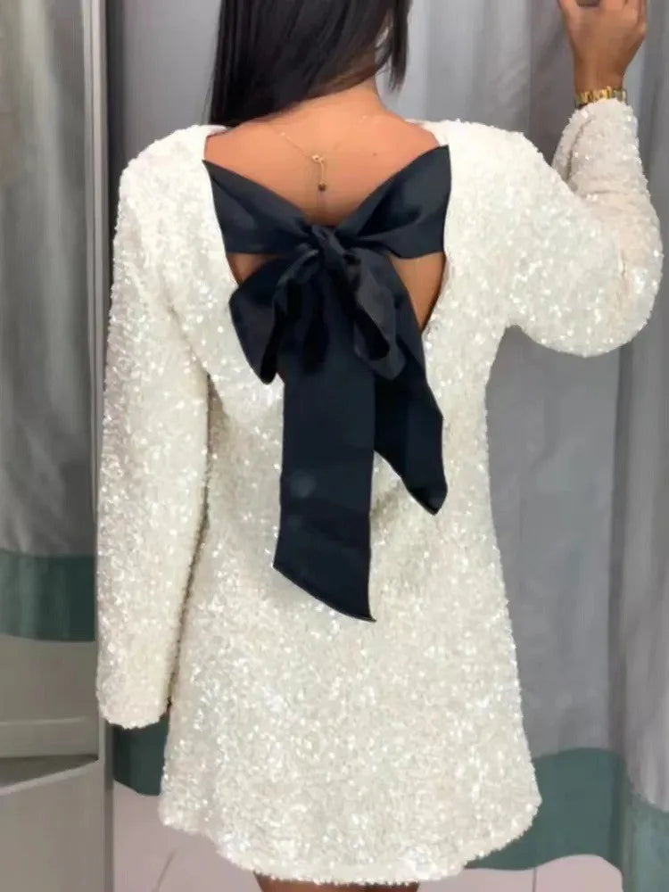 Xenia | Weihnachtszauber Sequin Minikleid