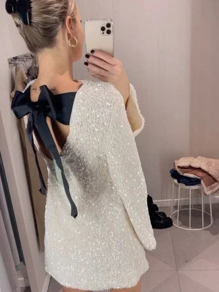 Xenia | Weihnachtszauber Sequin Minikleid