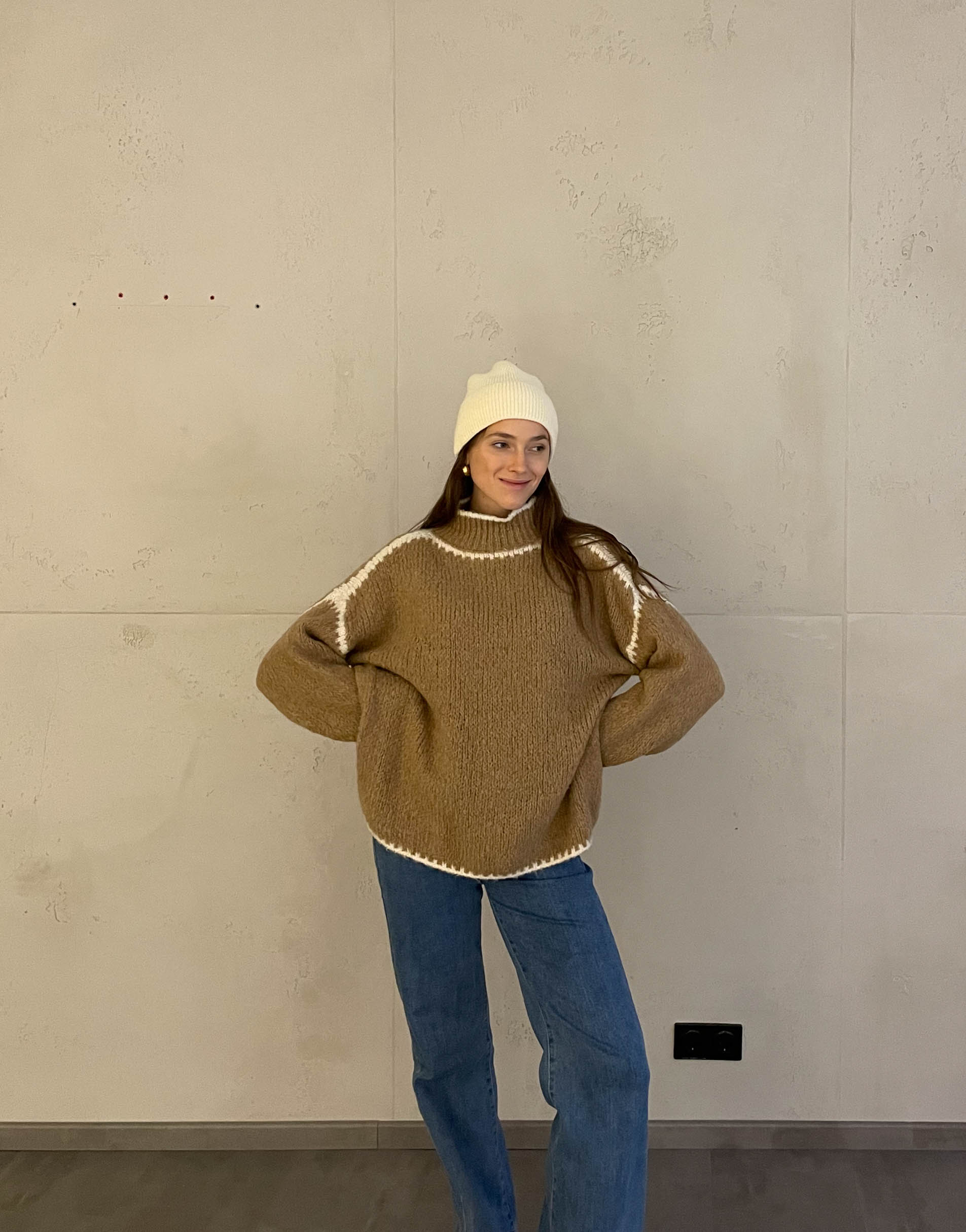Jess | Pullover mit farblich abgesetzter Naht