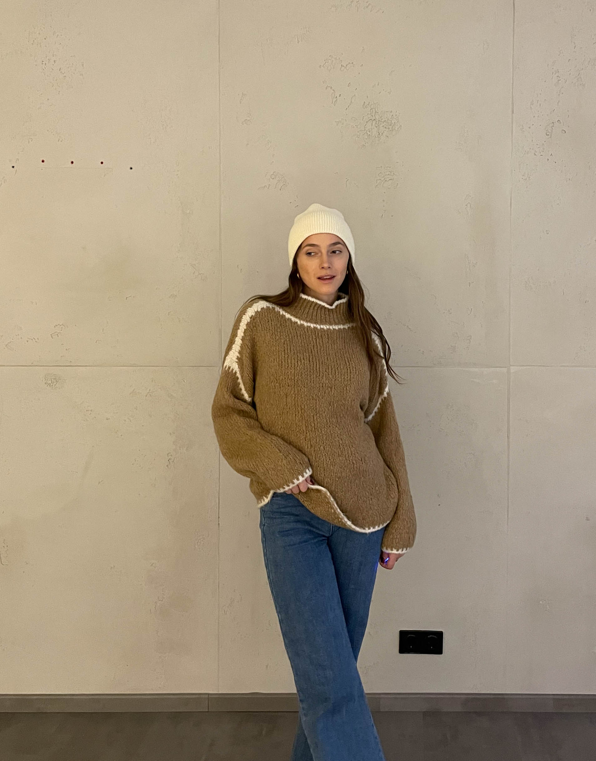 Jess | Pullover mit farblich abgesetzter Naht