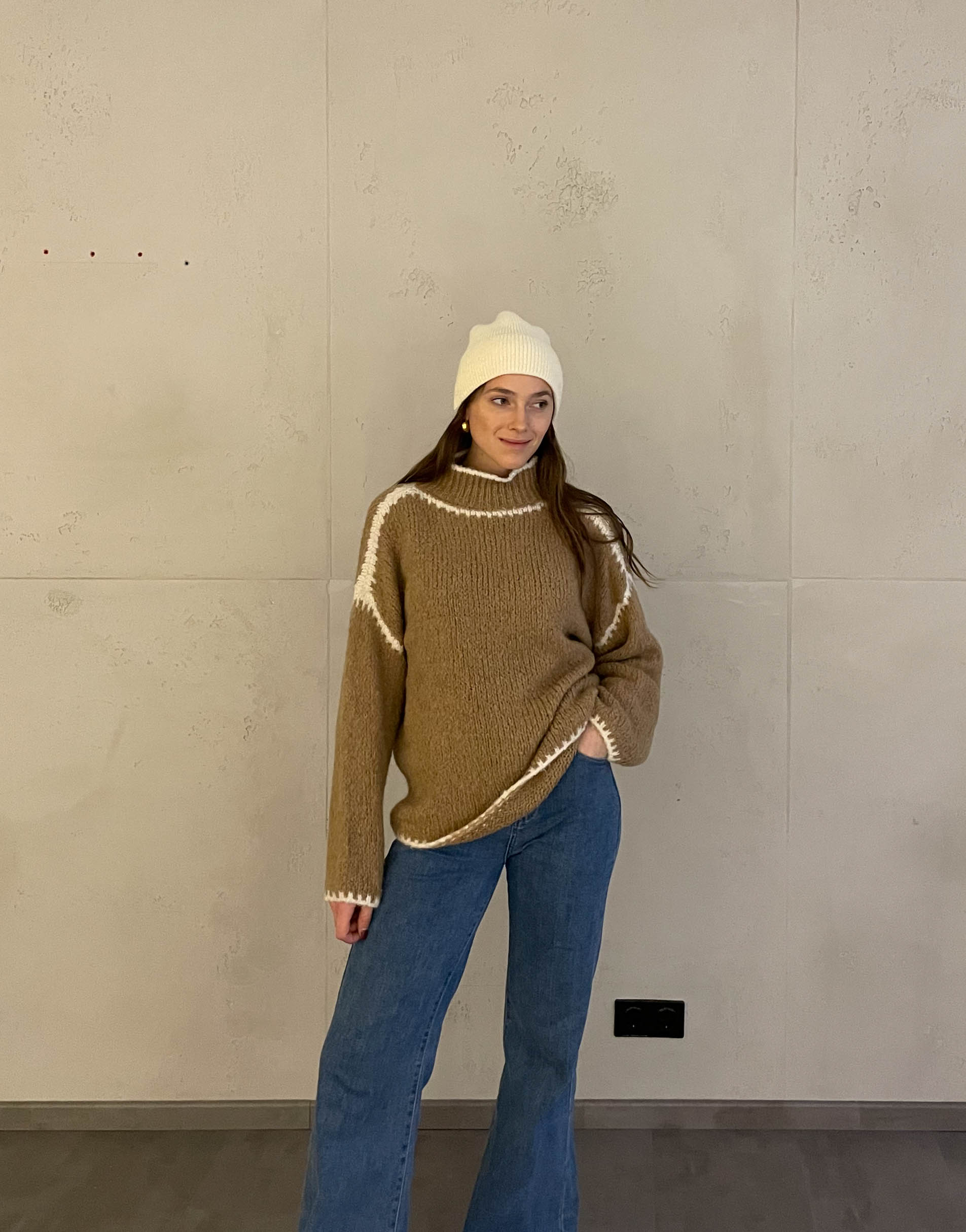 Jess | Pullover mit farblich abgesetzter Naht