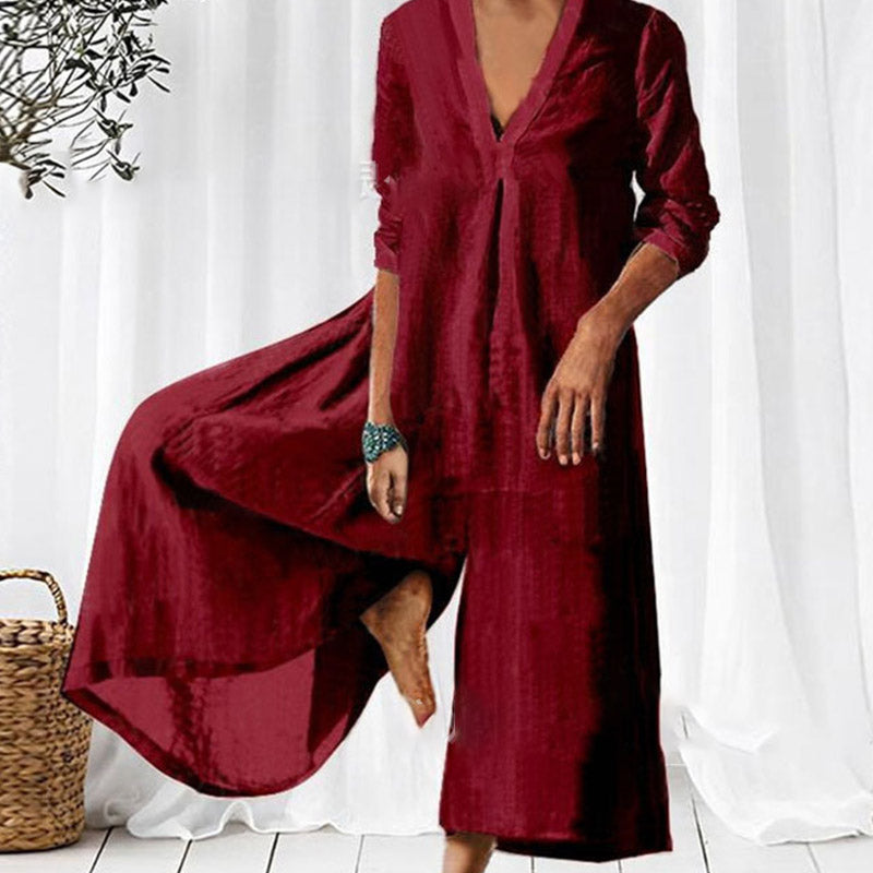 Lyndia | Woman Weites Overallkleid