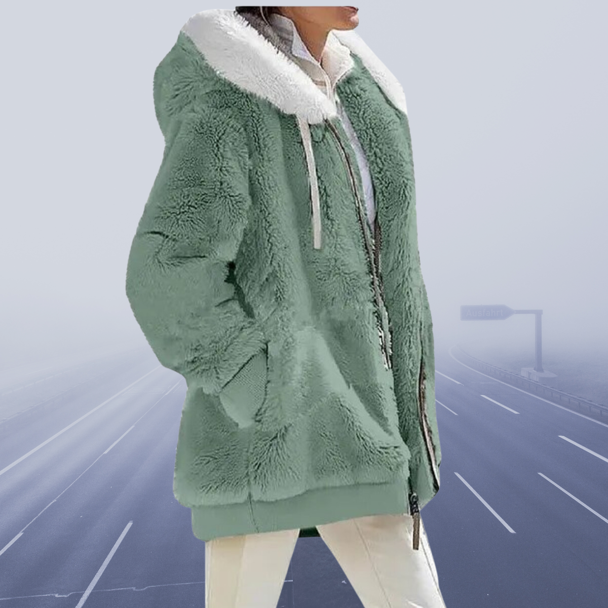 Alessandra | Neu Lässige Fleece-Kapuzenjacke 2023