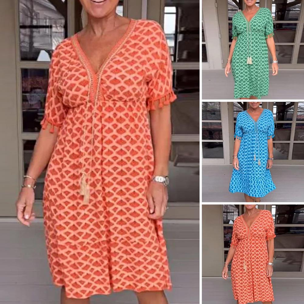 Savria | Freizeitkleid mit V-Ausschnitt