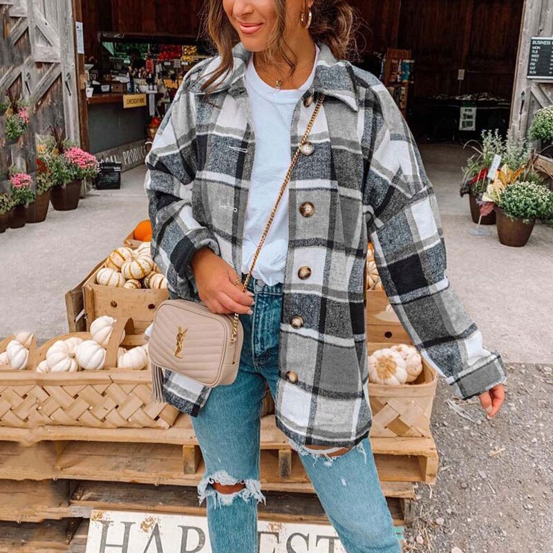 Anna | Trendiges Flanellhemd in Übergröße