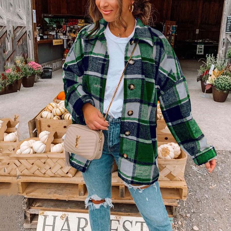 Anna | Trendiges Flanellhemd in Übergröße