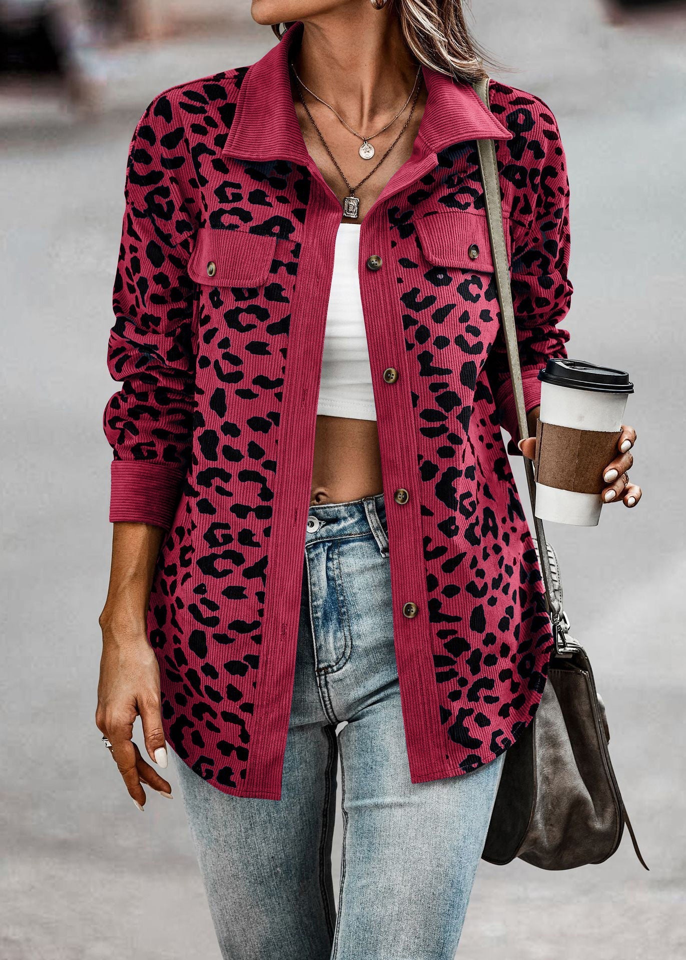 Olivia | Dschungel Chic Leopard Jacke