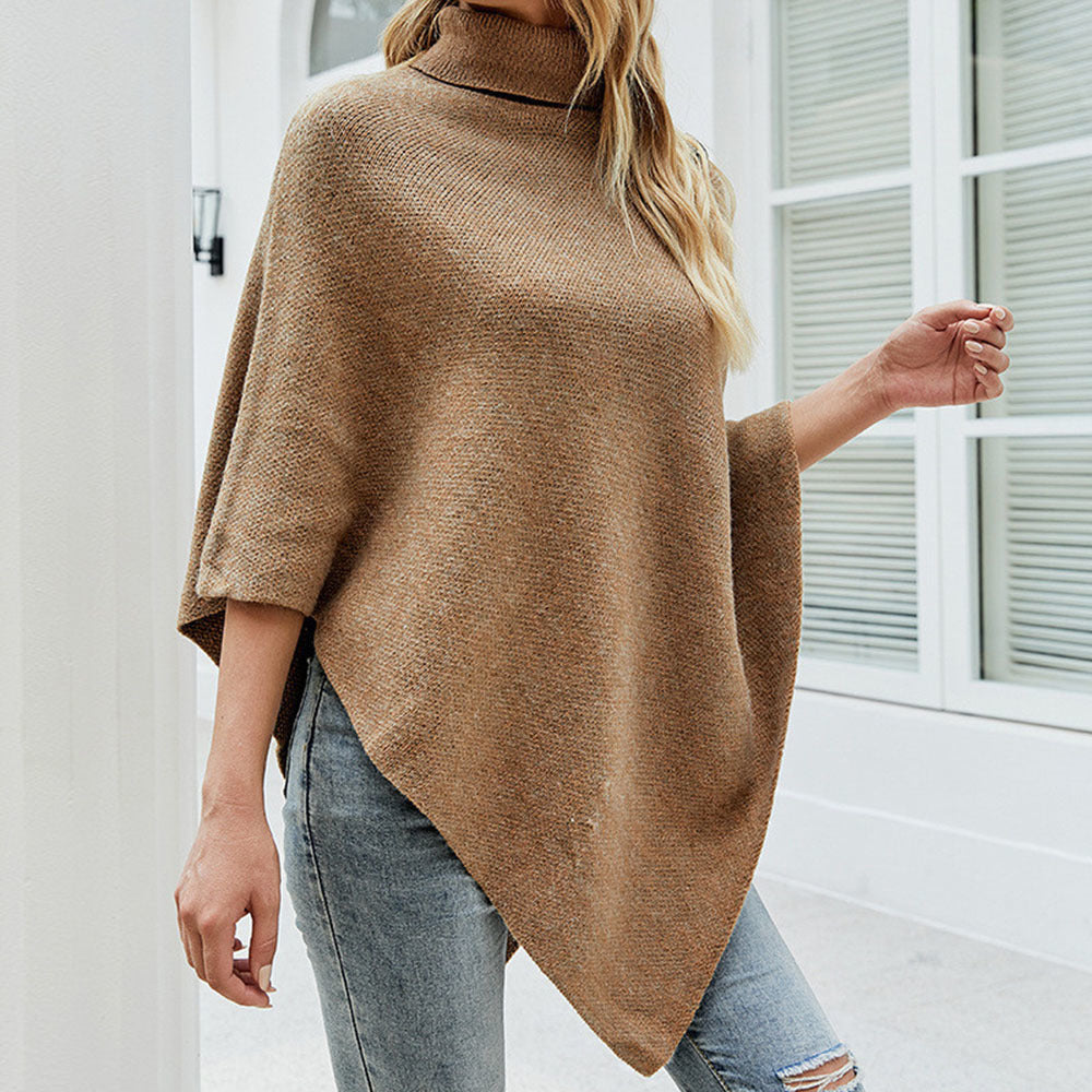 Leanna Poncho | Eleganter Winterponcho für Damen