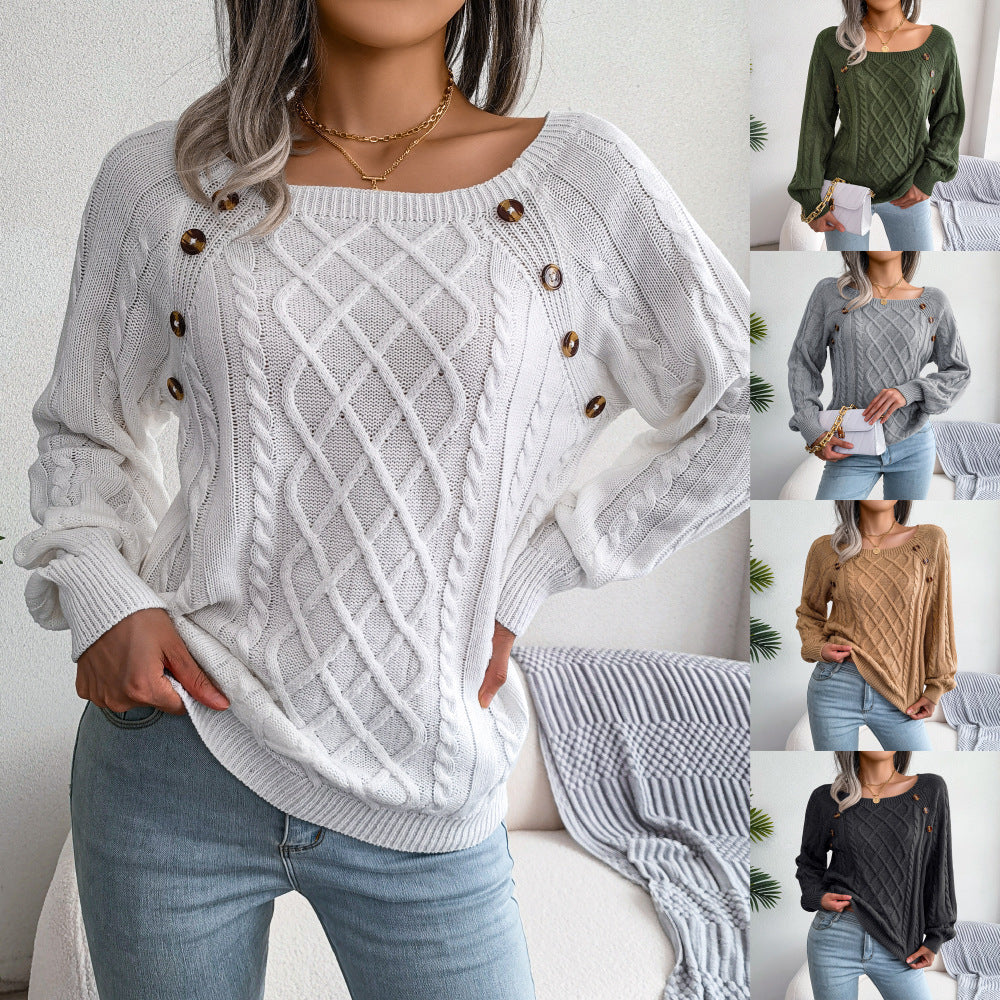 Isabella | Pullover mit quadratischem Halsausschnitt zum Stricken