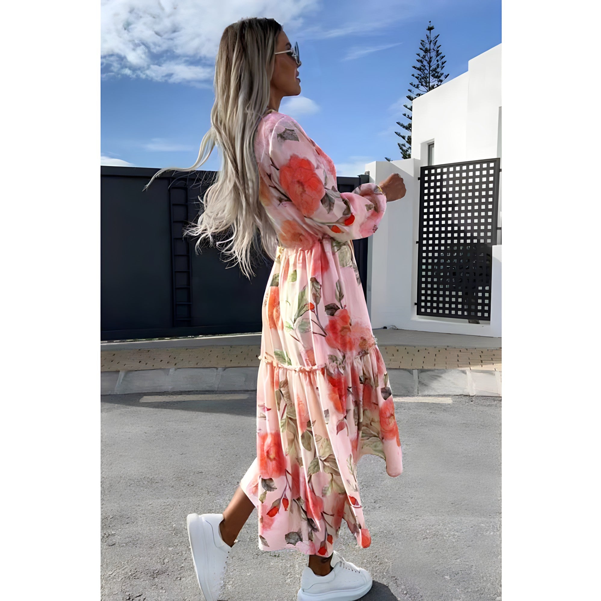 Cammile | Midikleid mit Blumendruck