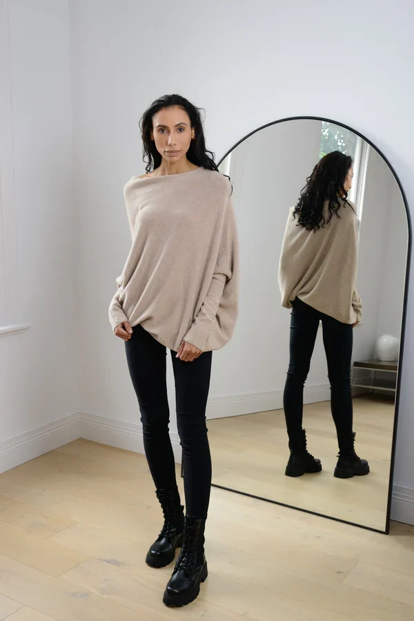 Mariemi | Asymmetrisch Drapierter Pullover