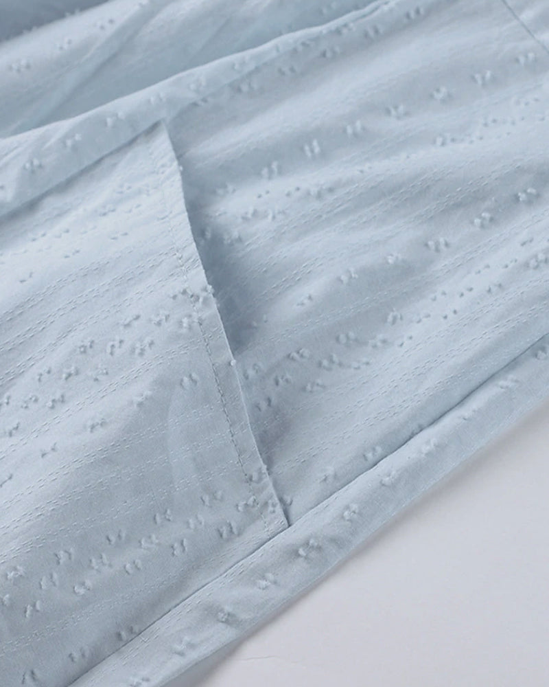 VIANNE | Einfarbiges Taschenkleid