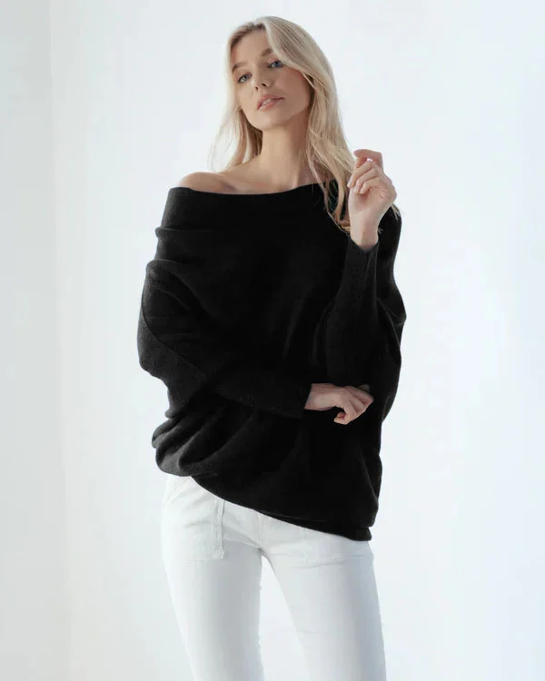 Mariemi | Asymmetrisch Drapierter Pullover