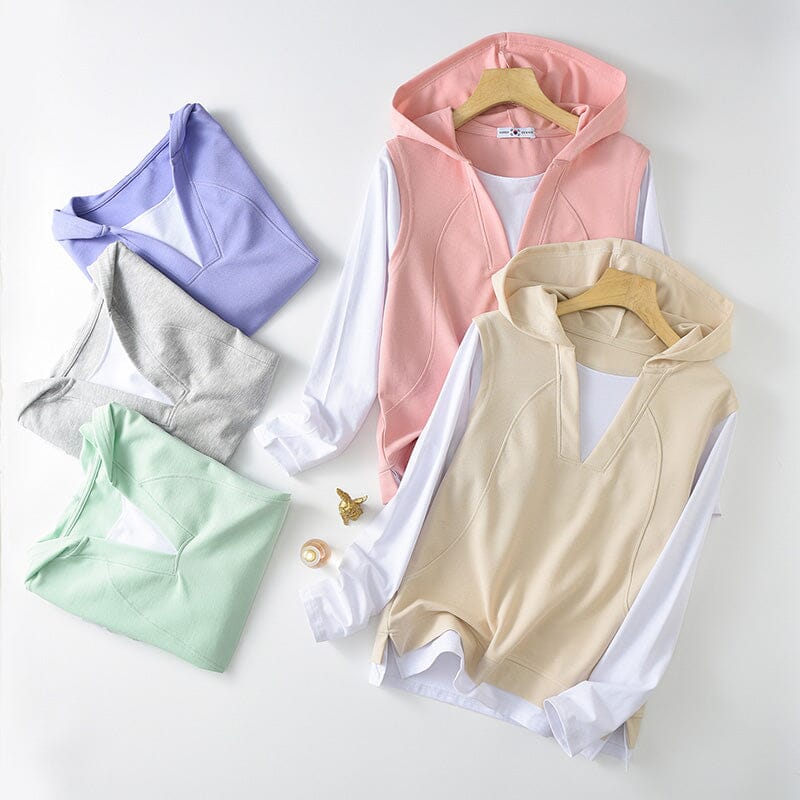 Krissa | Doppellagiges Kapuzenshirt