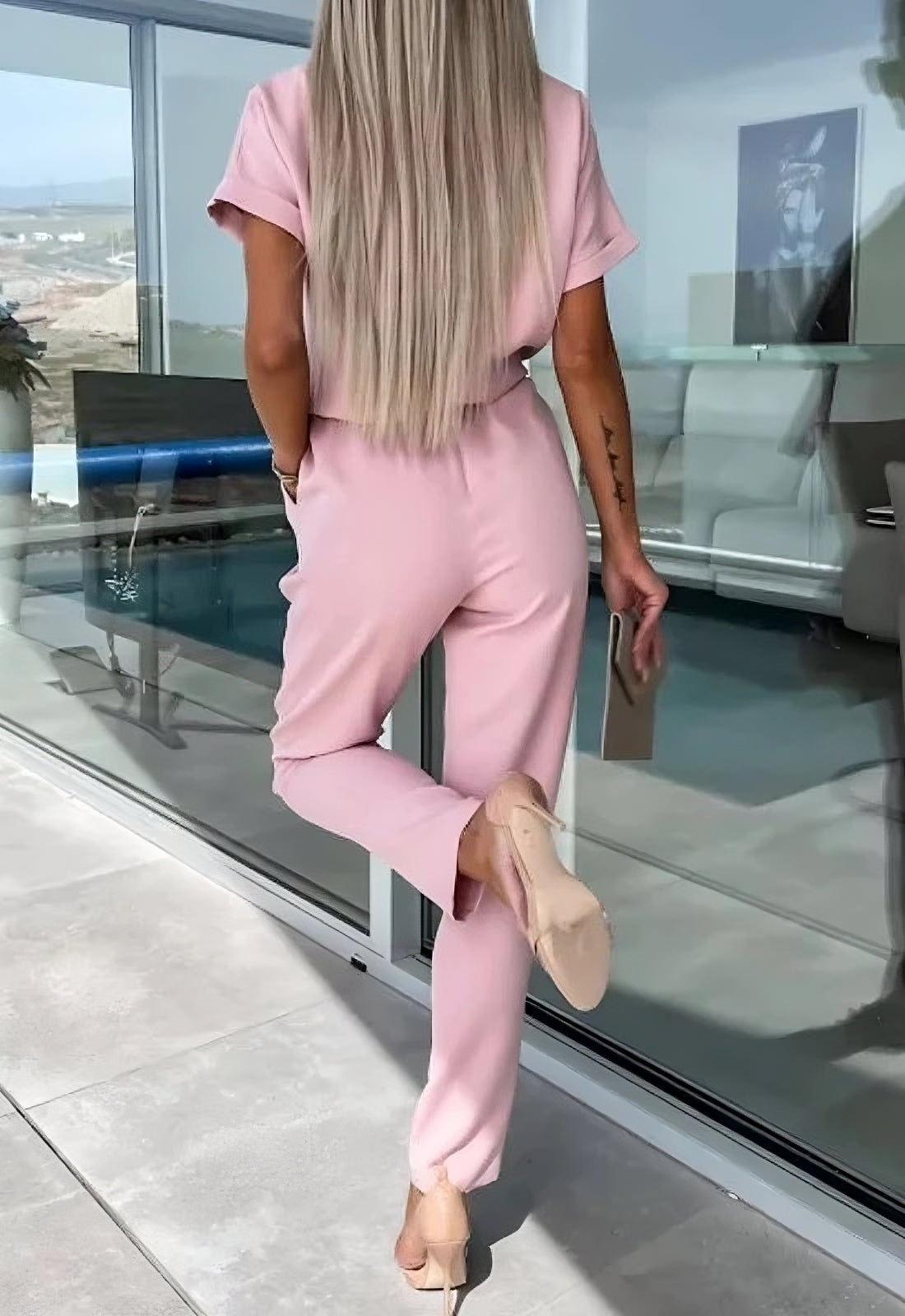 Angelina | Jumpsuit mit Schleifendetail