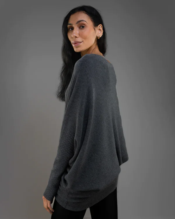 Mariemi | Asymmetrisch Drapierter Pullover
