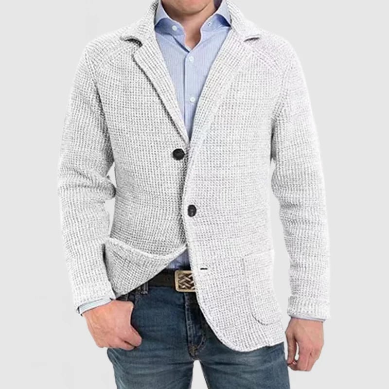 Aljur | Herren Jacke mit elegantem Revers und langen Ärmeln