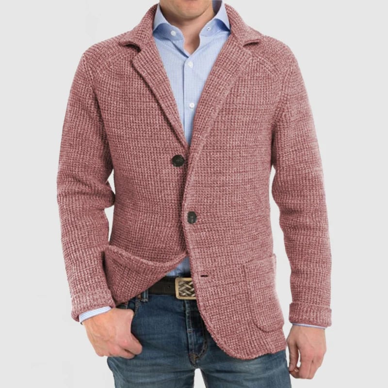 Aljur | Herren Jacke mit elegantem Revers und langen Ärmeln
