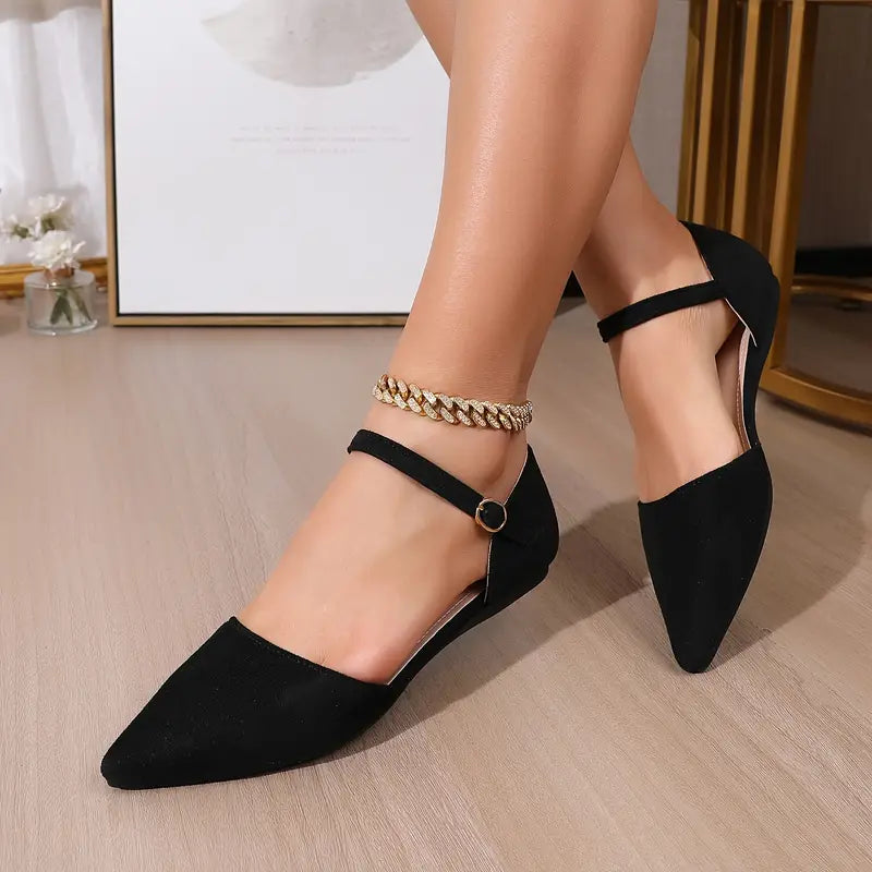 Elega | Elegante Schuhe mit spitzer Zehe und Schnallenriemen