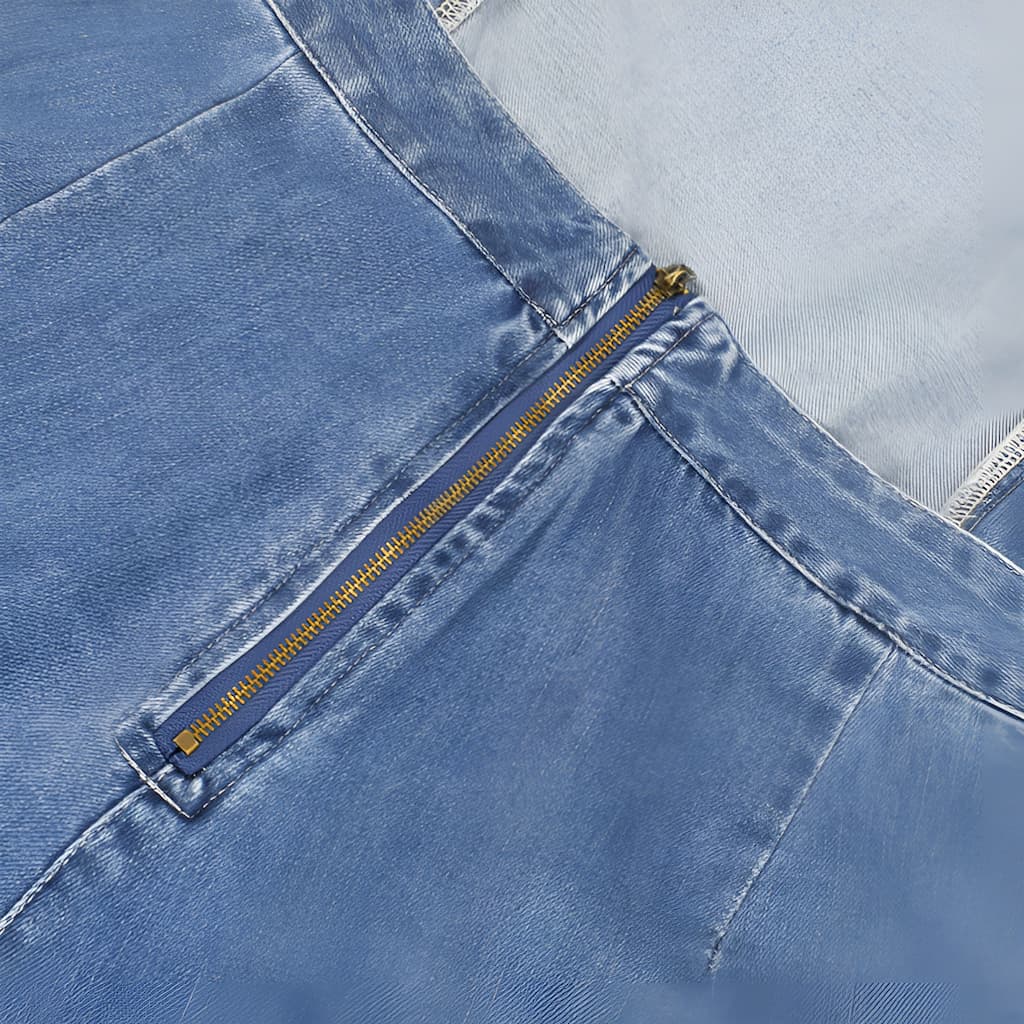 DenimDynasty | Denim-Overall mit offenem Rücken