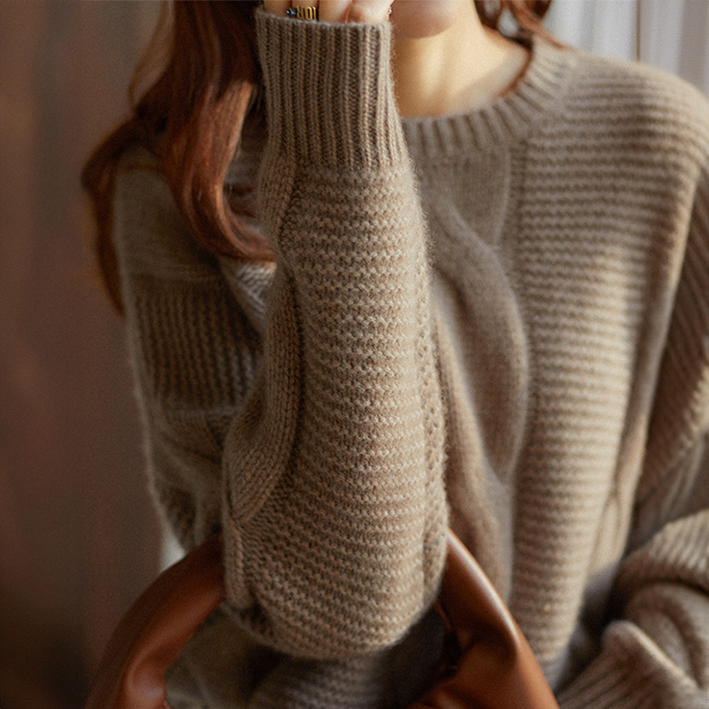 Keisha | CASHMERE COUTURE ZOPFSTRICKPULLOVER