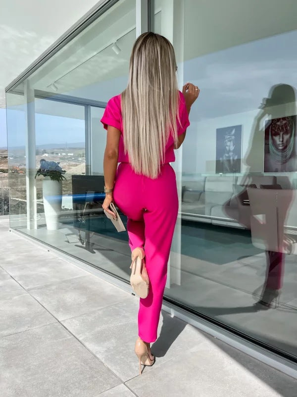 Angelina | Jumpsuit mit Schleifendetail