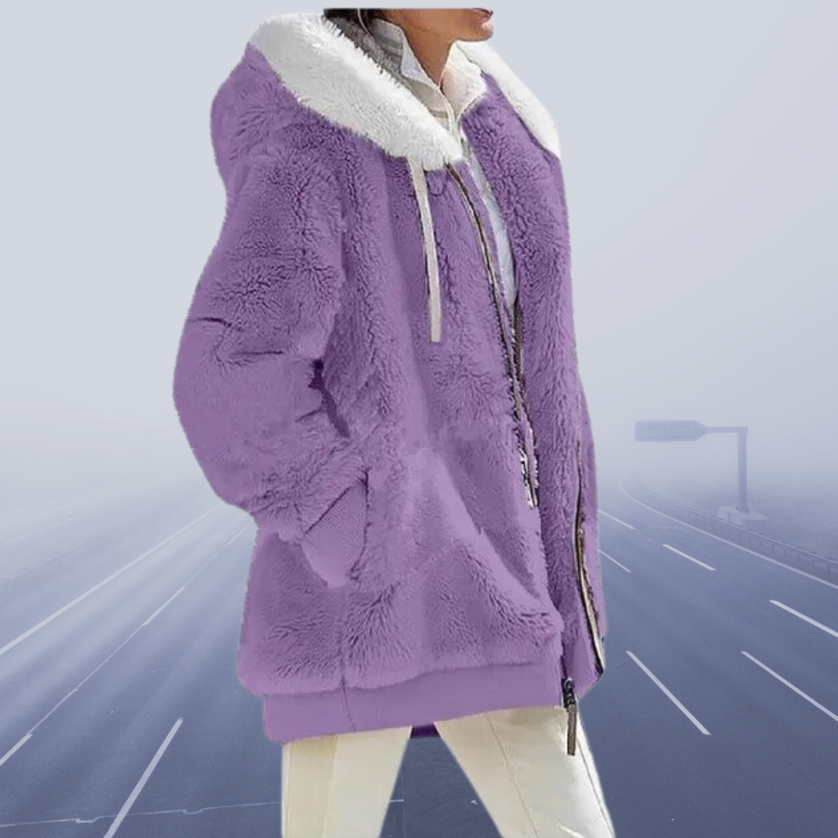 Alessandra | Neu Lässige Fleece-Kapuzenjacke 2023