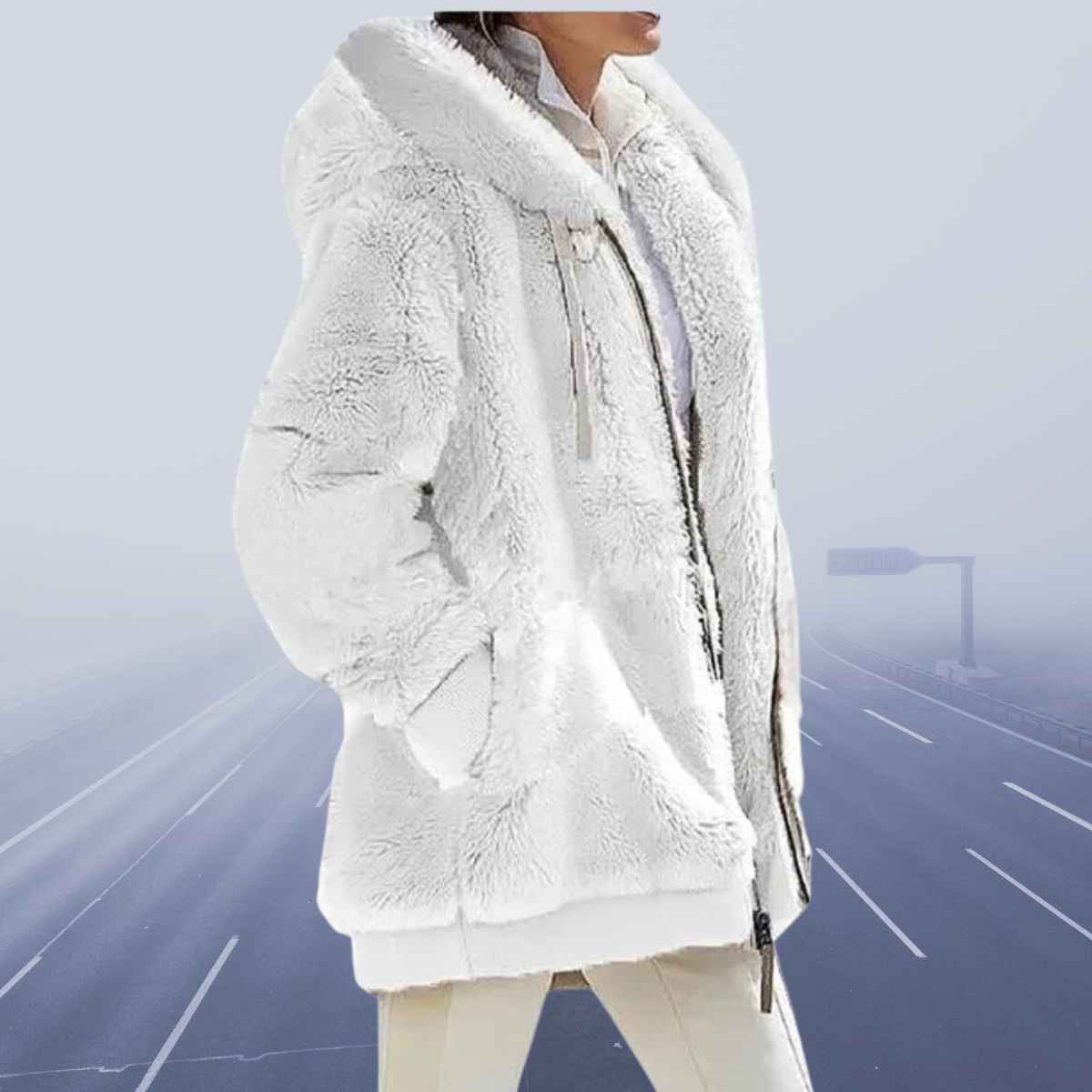 Alessandra | Neu Lässige Fleece-Kapuzenjacke 2023
