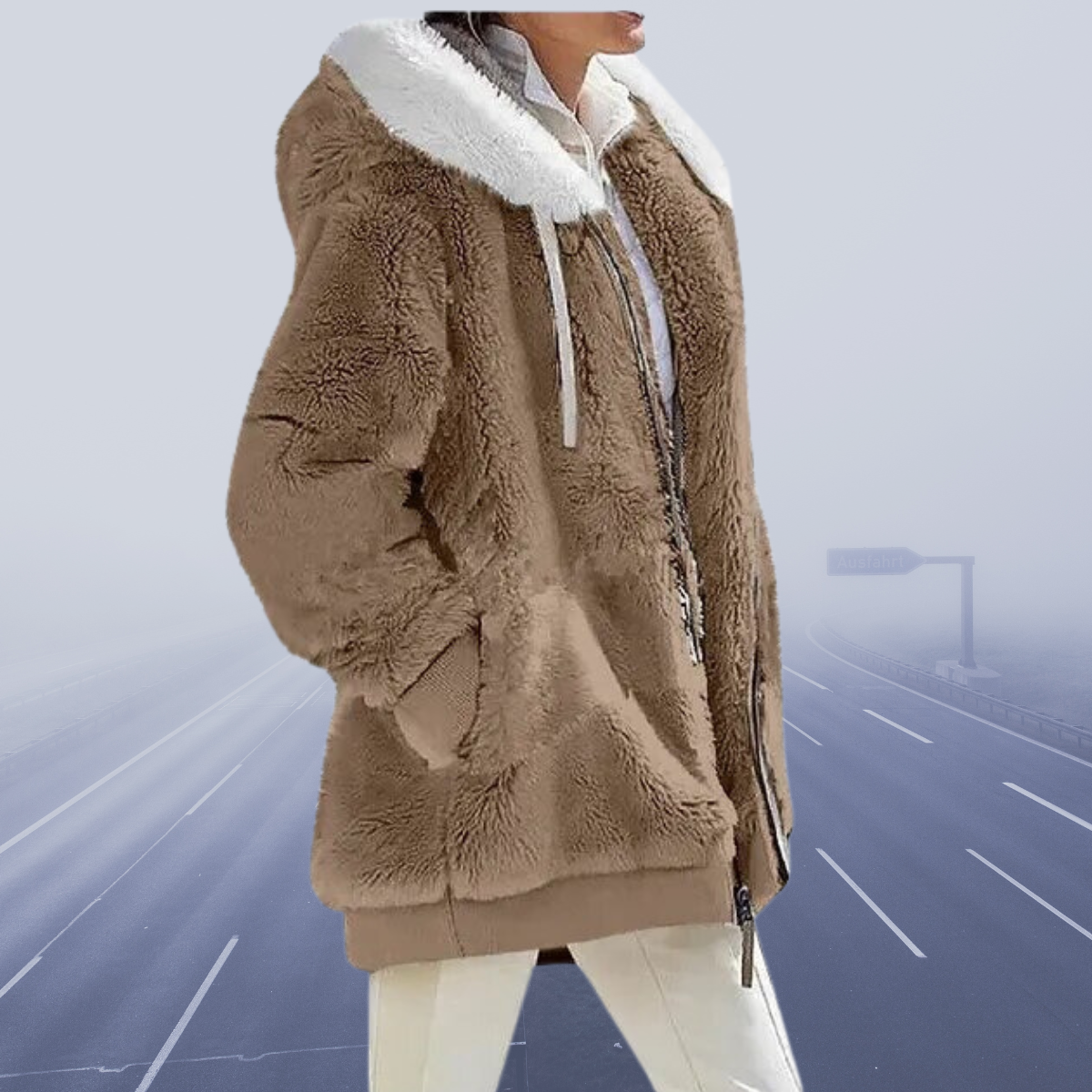 Alessandra | Neu Lässige Fleece-Kapuzenjacke 2023