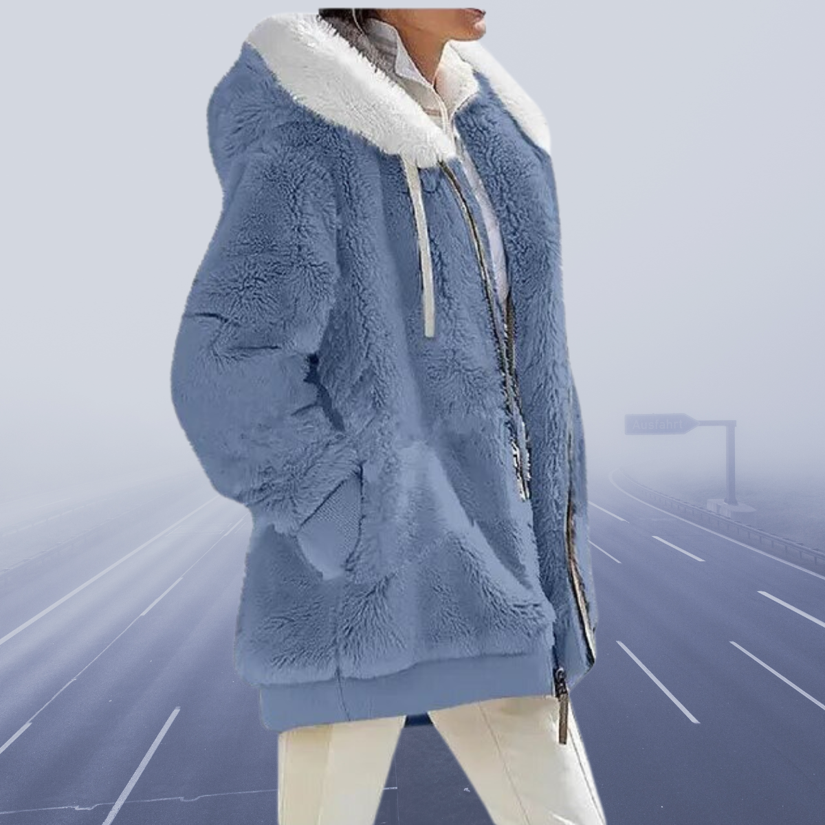 Alessandra | Neu Lässige Fleece-Kapuzenjacke 2023