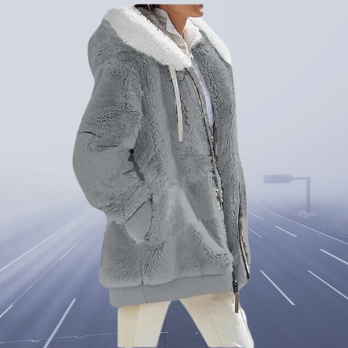 Alessandra | Neu Lässige Fleece-Kapuzenjacke 2023