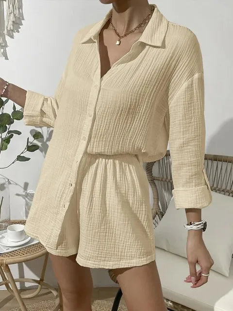 Luna | Elegantes Baumwoll-Ensemble für Damen