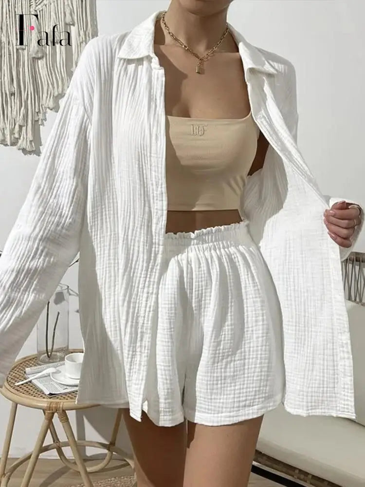 Luna | Elegantes Baumwoll-Ensemble für Damen