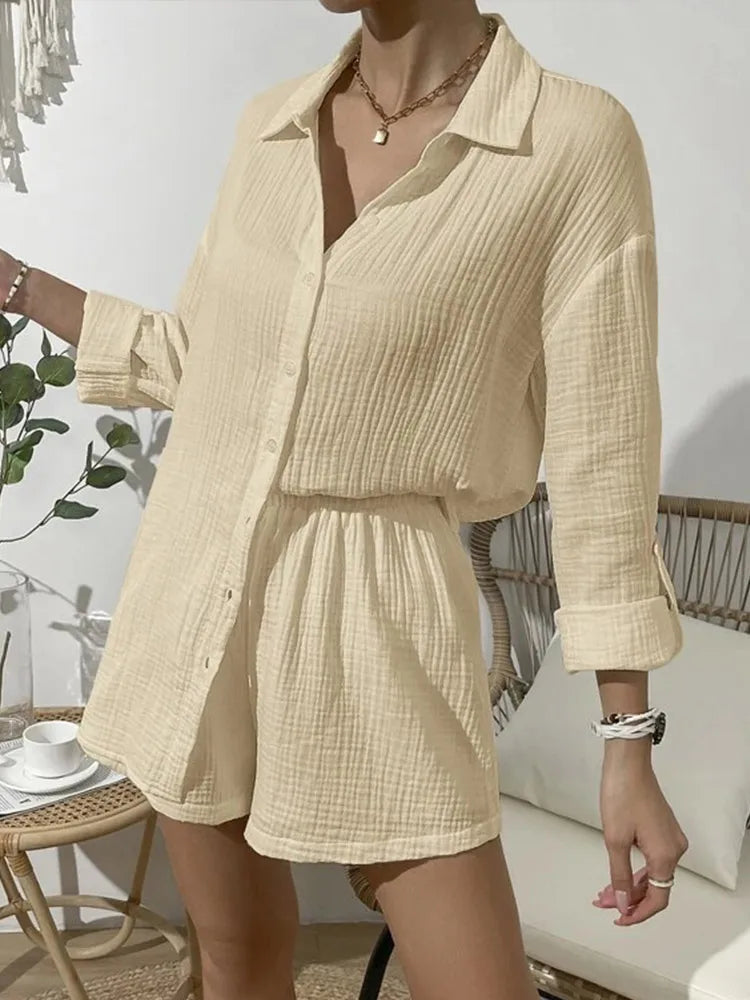 Luna | Elegantes Baumwoll-Ensemble für Damen