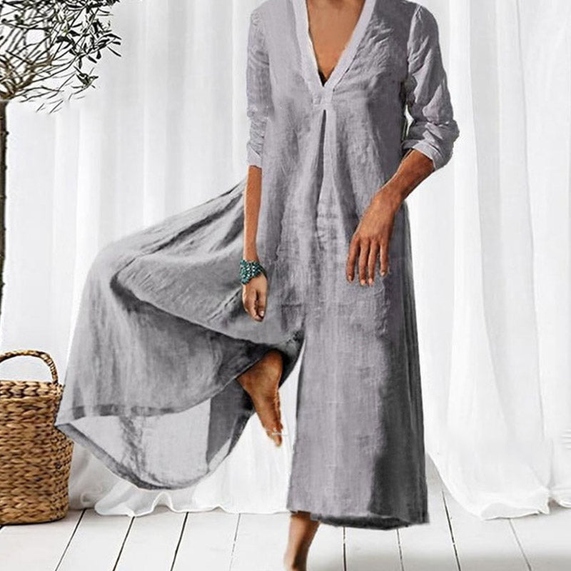 Lyndia | Woman Weites Overallkleid