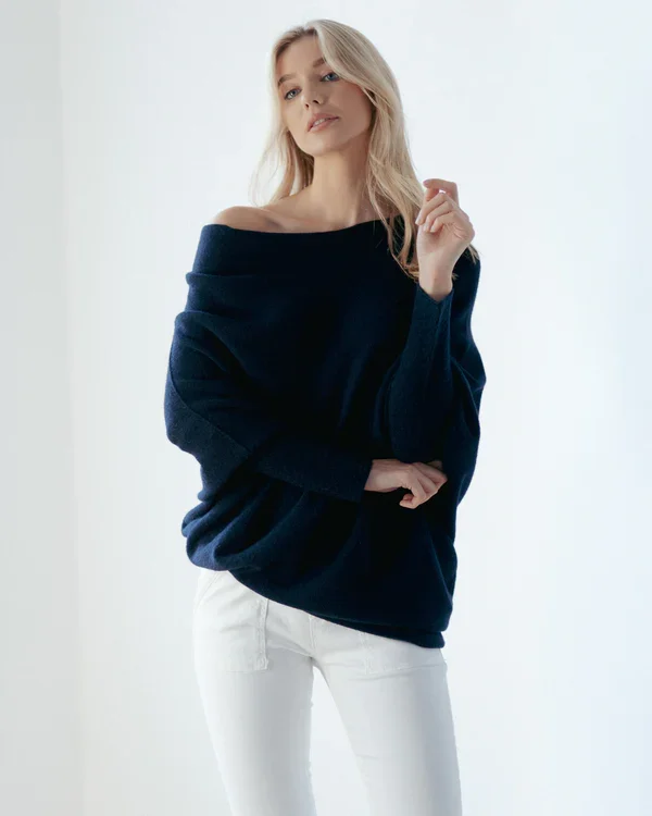 Mariemi | Asymmetrisch Drapierter Pullover