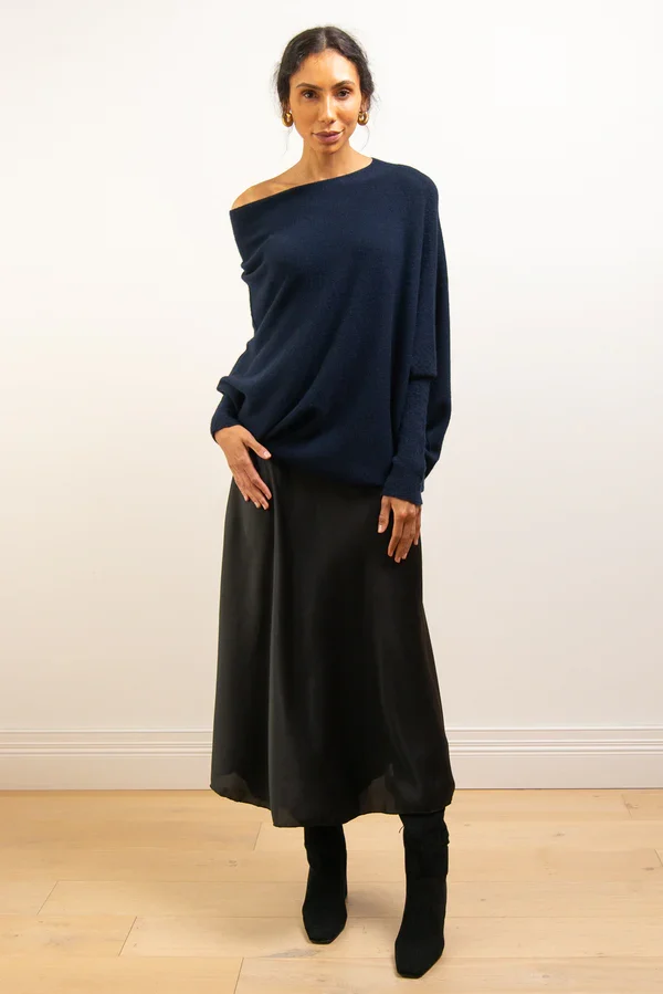 Mariemi | Asymmetrisch Drapierter Pullover