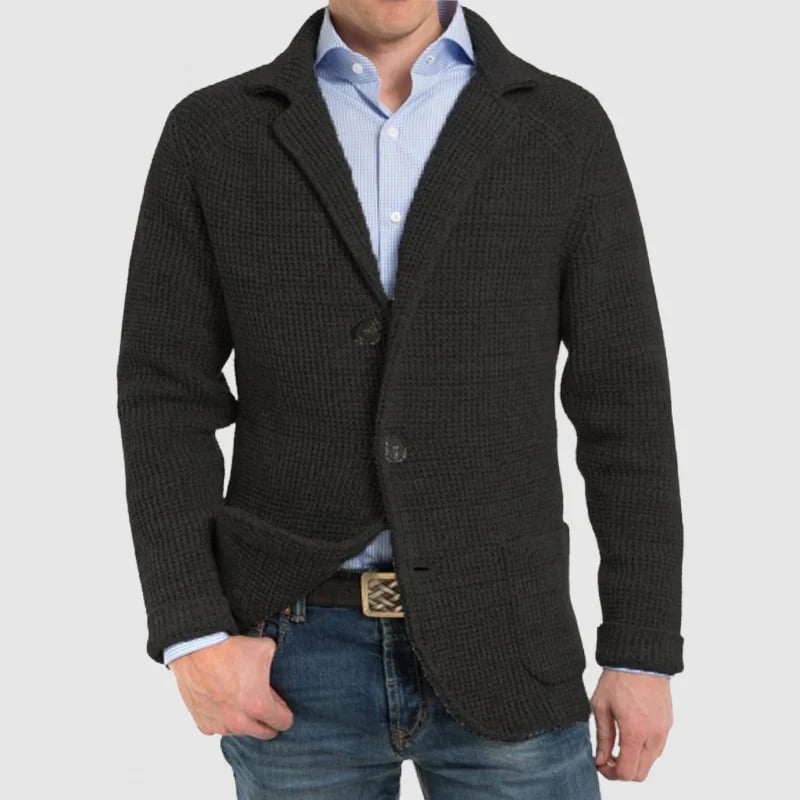 Aljur | Herren Jacke mit elegantem Revers und langen Ärmeln