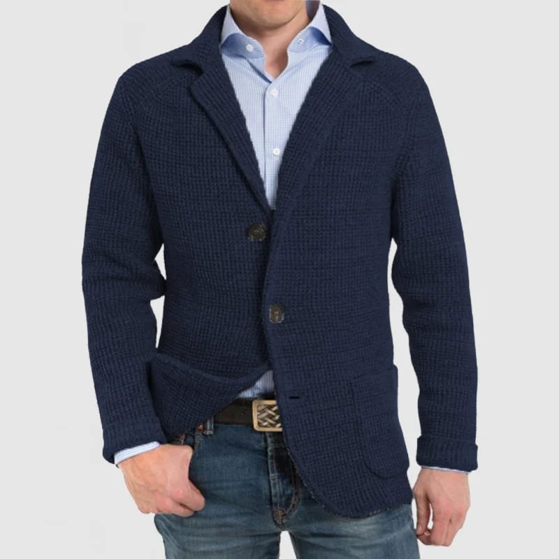 Aljur | Herren Jacke mit elegantem Revers und langen Ärmeln