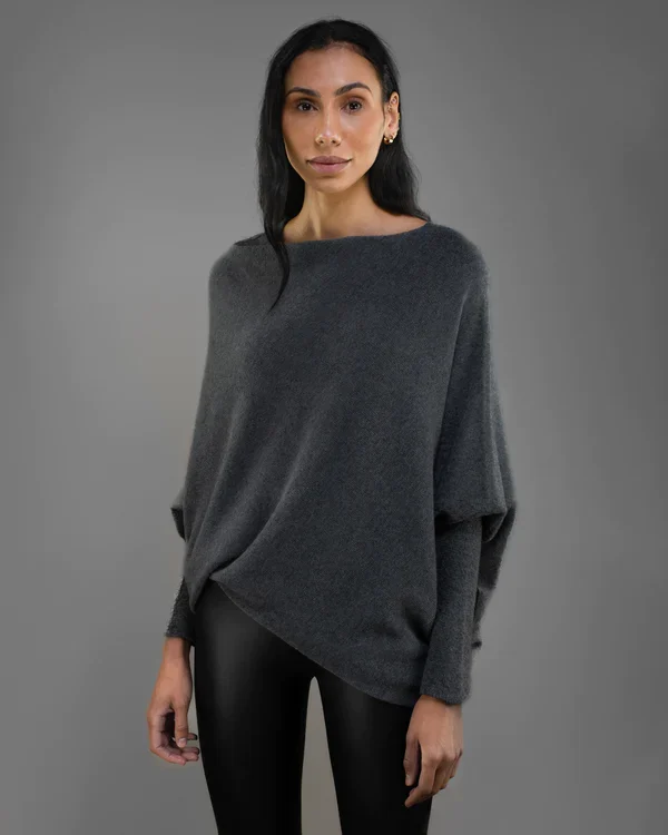 Mariemi | Asymmetrisch Drapierter Pullover