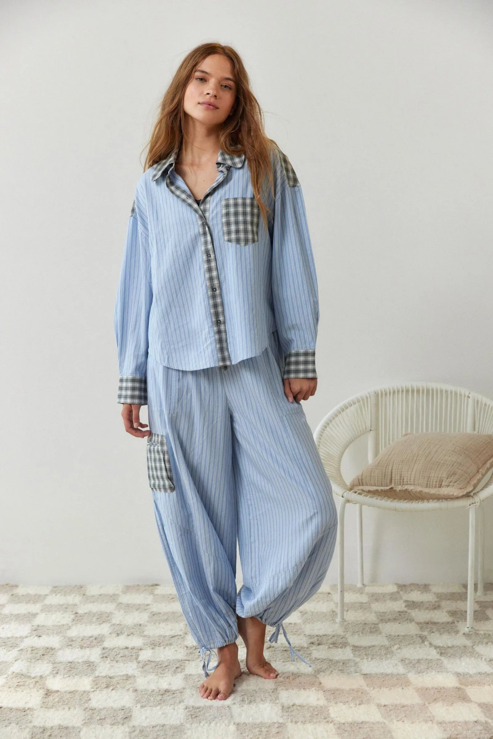 Jaycie 2-teiliges lässiges Pyjama-Set