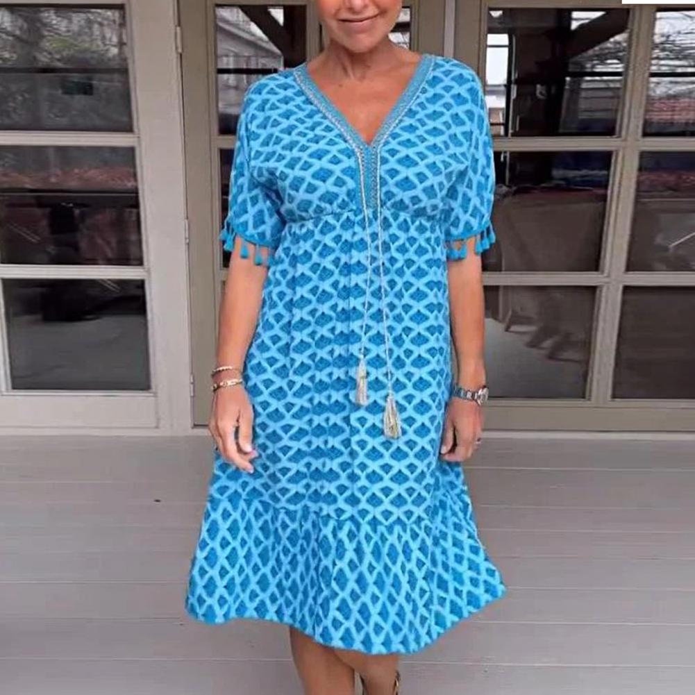 Savria |  Freizeitkleid mit V-Ausschnitt