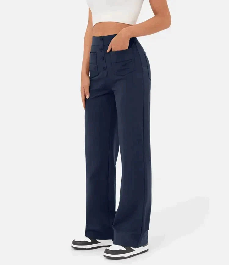 HighWallt High | waisted elastische casual broek